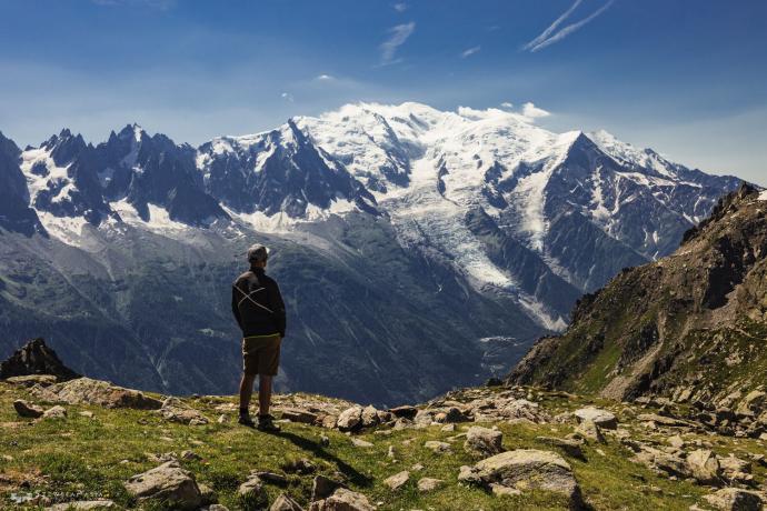 Z widokiem na Mont Blanc