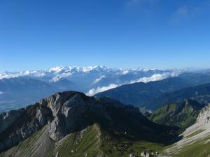Widok z Pilatusa, Alpy Berneńskie