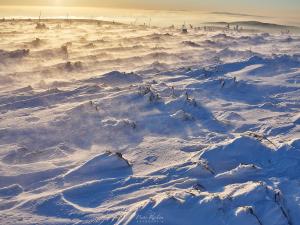 Silny wiatr w drodze powrotnej